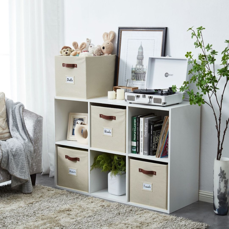Image 899143_ALTMORE82.jpg, Product 899-143 / Price $28.99, Collapsible Cube Storage Bins with Card Holder | Fabric Closet Organizers from DECOMOMO® on TSC.ca's  department