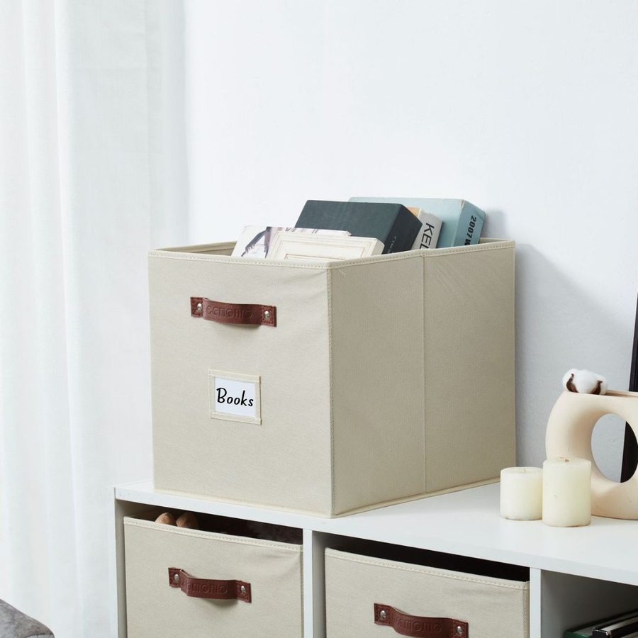 Image 899143_ALTMORE84.jpg, Product 899-143 / Price $28.99, Collapsible Cube Storage Bins with Card Holder | Fabric Closet Organizers from DECOMOMO® on TSC.ca's  department
