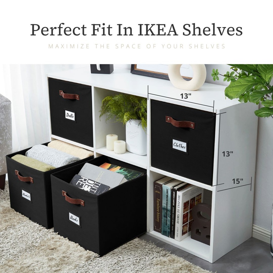 Image 899143_ALTMORE88.jpg, Product 899-143 / Price $28.99, Collapsible Cube Storage Bins with Card Holder | Fabric Closet Organizers from DECOMOMO® on TSC.ca's  department