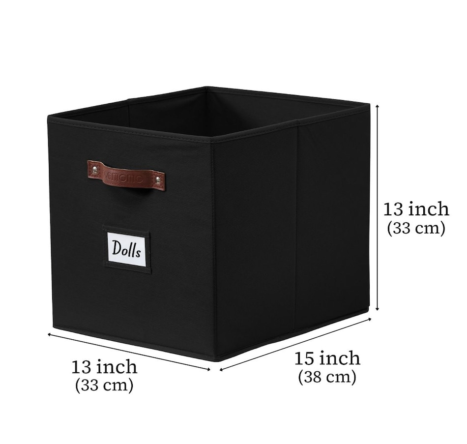 Image 899143_ALTMORE89.jpg, Product 899-143 / Price $28.99, Collapsible Cube Storage Bins with Card Holder | Fabric Closet Organizers from DECOMOMO® on TSC.ca's department