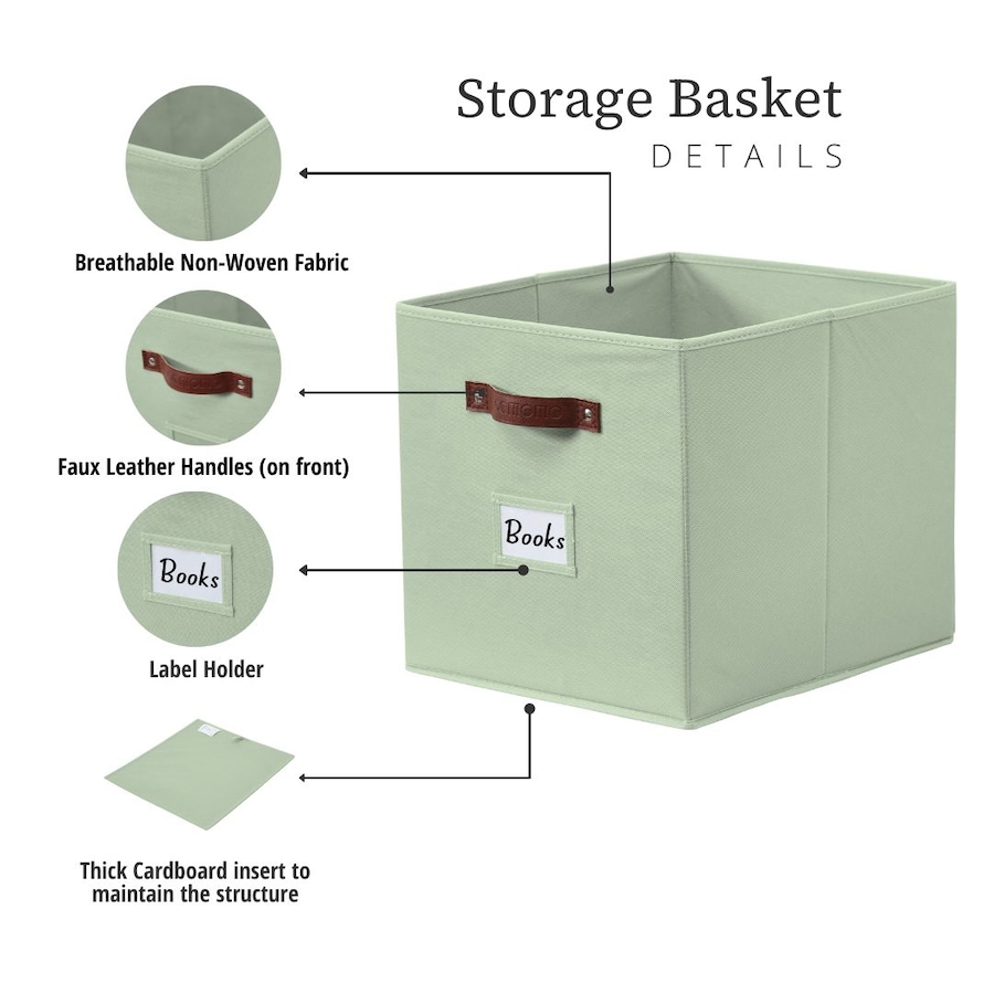 Image 899143_ALTMORE93.jpg, Product 899-143 / Price $28.99, Collapsible Cube Storage Bins with Card Holder | Fabric Closet Organizers from DECOMOMO® on TSC.ca's  department