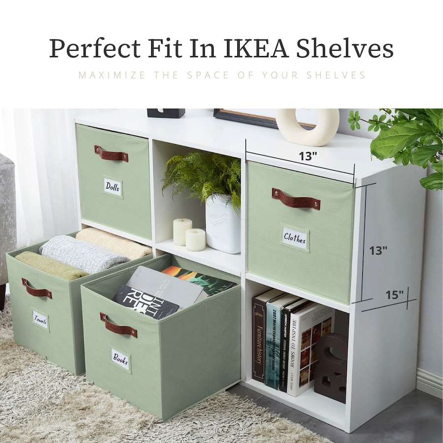 Image 899143_ALTMORE94.jpg, Product 899-143 / Price $28.99, Collapsible Cube Storage Bins with Card Holder | Fabric Closet Organizers from DECOMOMO® on TSC.ca's  department