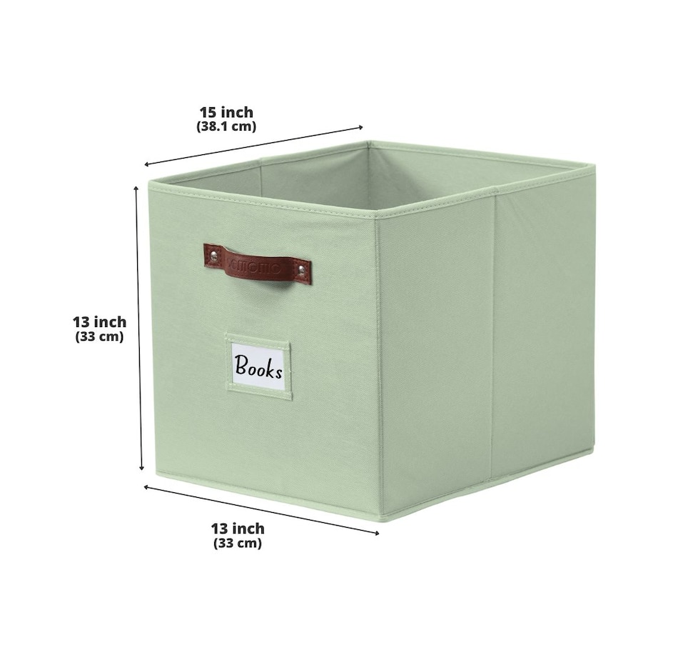 Image 899143_ALTMORE95.jpg, Product 899-143 / Price $28.99, Collapsible Cube Storage Bins with Card Holder | Fabric Closet Organizers from DECOMOMO® on TSC.ca's department