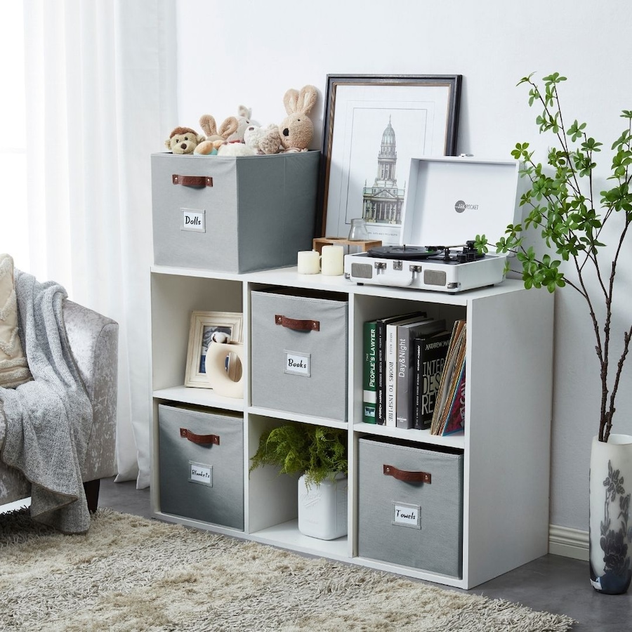 Image 899143_ALTMORE97.jpg, Product 899-143 / Price $28.99, Collapsible Cube Storage Bins with Card Holder | Fabric Closet Organizers from DECOMOMO® on TSC.ca's  department
