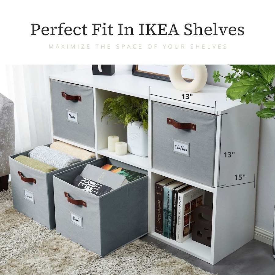 Image 899143_ALTMORE99.jpg, Product 899-143 / Price $28.99, Collapsible Cube Storage Bins with Card Holder | Fabric Closet Organizers from DECOMOMO® on TSC.ca's  department