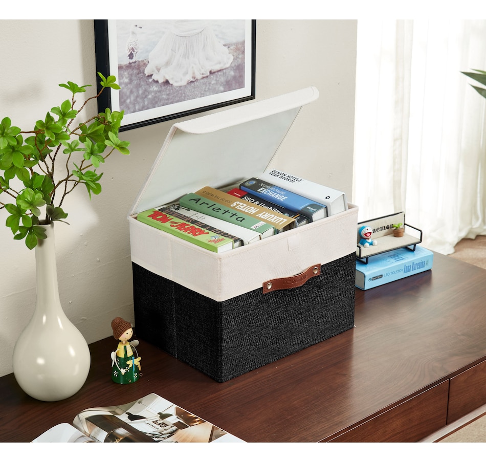 Image 899199_ALTMORE1.jpg, Product 899-199 / Price $38.99, Fabric Storage Bins Stackable Storage Box with Lid | Lidded Storage Bin from DECOMOMO® on TSC.ca's department