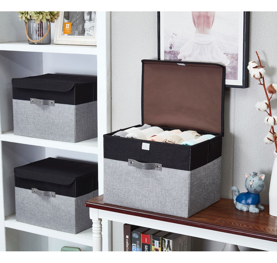 Image 899199_ALTMORE12.jpg, Product 899-199 / Price $38.99, Fabric Storage Bins Stackable Storage Box with Lid | Lidded Storage Bin from DECOMOMO® on TSC.ca's department