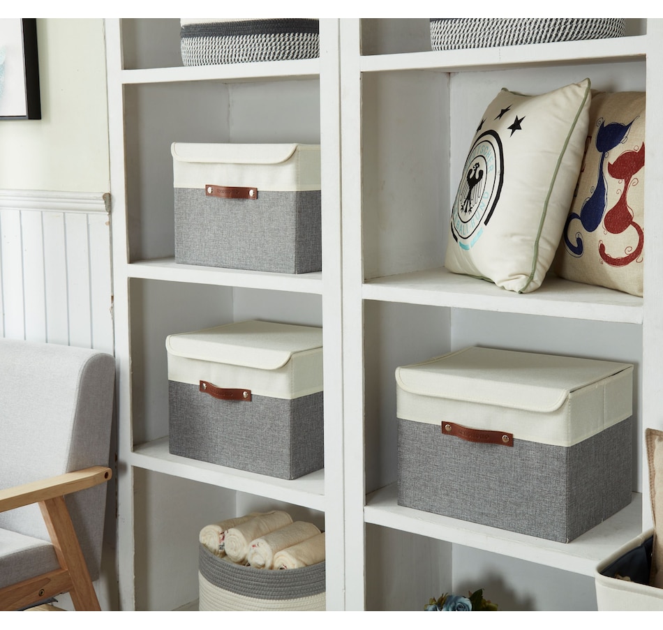 Image 899199_ALTMORE15.jpg, Product 899-199 / Price $38.99, Fabric Storage Bins Stackable Storage Box with Lid | Lidded Storage Bin from DECOMOMO® on TSC.ca's department