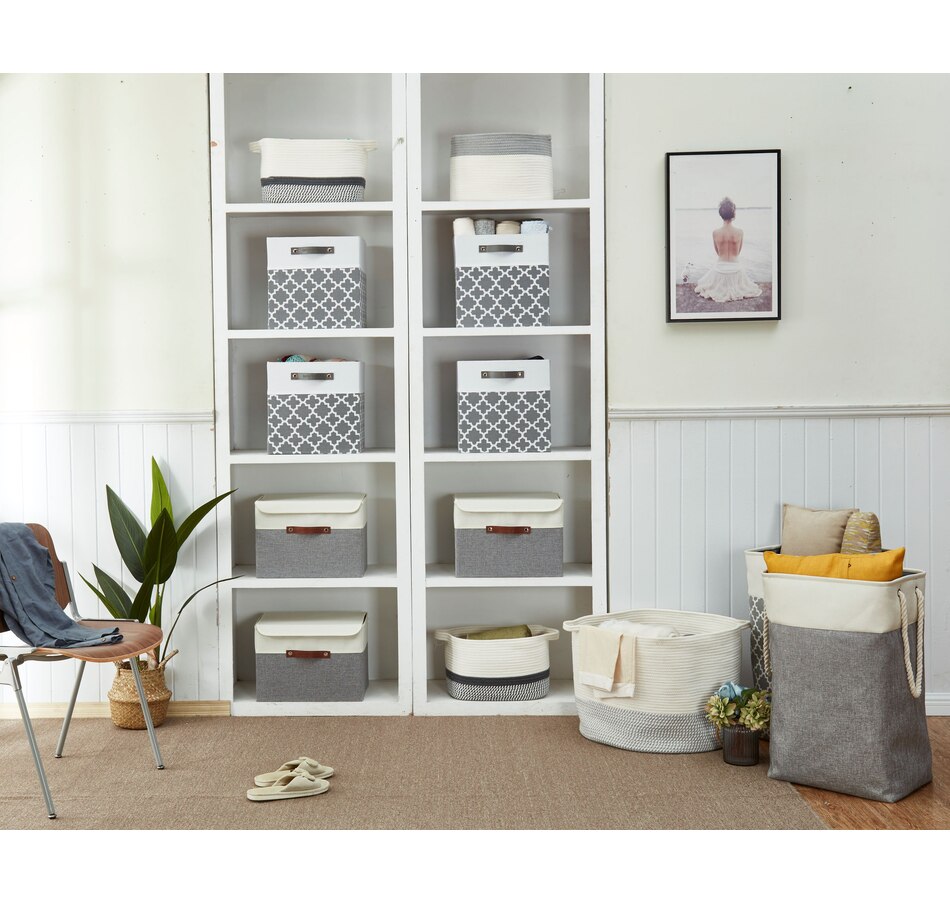 Image 899199_ALTMORE18.jpg, Product 899-199 / Price $38.99, Fabric Storage Bins Stackable Storage Box with Lid | Lidded Storage Bin from DECOMOMO® on TSC.ca's department