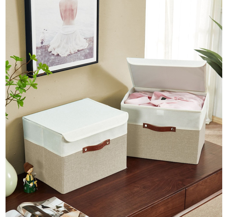 Image 899199_ALTMORE26.jpg, Product 899-199 / Price $38.99, Fabric Storage Bins Stackable Storage Box with Lid | Lidded Storage Bin from DECOMOMO® on TSC.ca's department