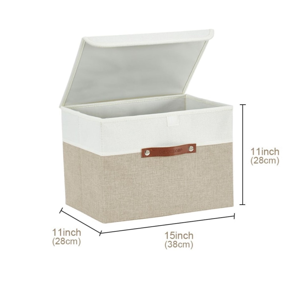 Image 899199_ALTMORE28.jpg, Product 899-199 / Price $38.99, Fabric Storage Bins Stackable Storage Box with Lid | Lidded Storage Bin from DECOMOMO® on TSC.ca's department