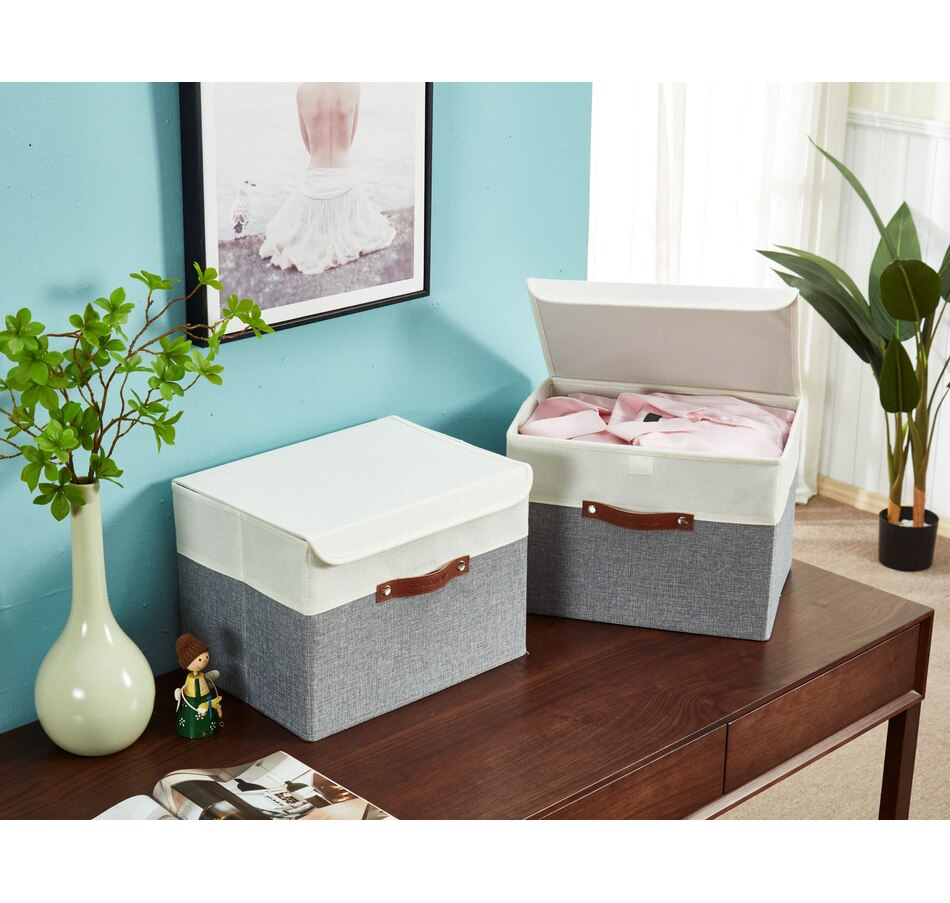 Image 899199_ALTMORE31.jpg, Product 899-199 / Price $38.99, Fabric Storage Bins Stackable Storage Box with Lid | Lidded Storage Bin from DECOMOMO® on TSC.ca's department