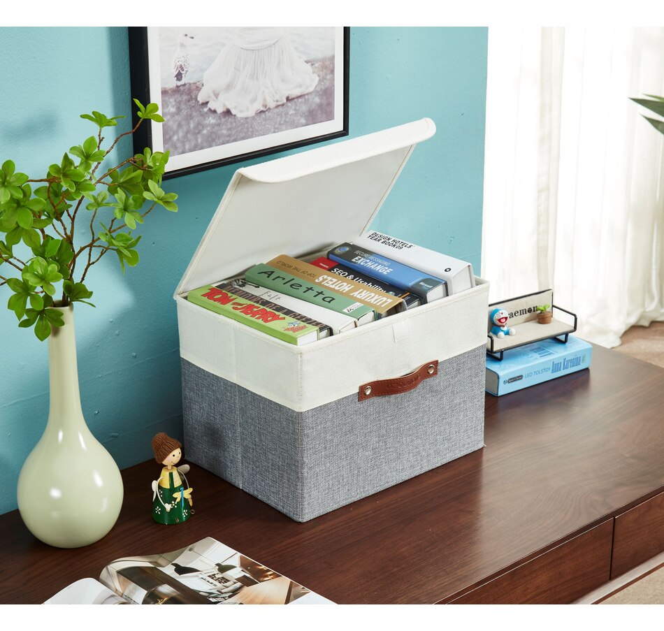 Image 899199_ALTMORE32.jpg, Product 899-199 / Price $38.99, Fabric Storage Bins Stackable Storage Box with Lid | Lidded Storage Bin from DECOMOMO® on TSC.ca's department