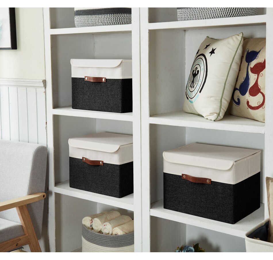 Image 899199_ALTMORE4.jpg, Product 899-199 / Price $38.99, Fabric Storage Bins Stackable Storage Box with Lid | Lidded Storage Bin from DECOMOMO® on TSC.ca's department