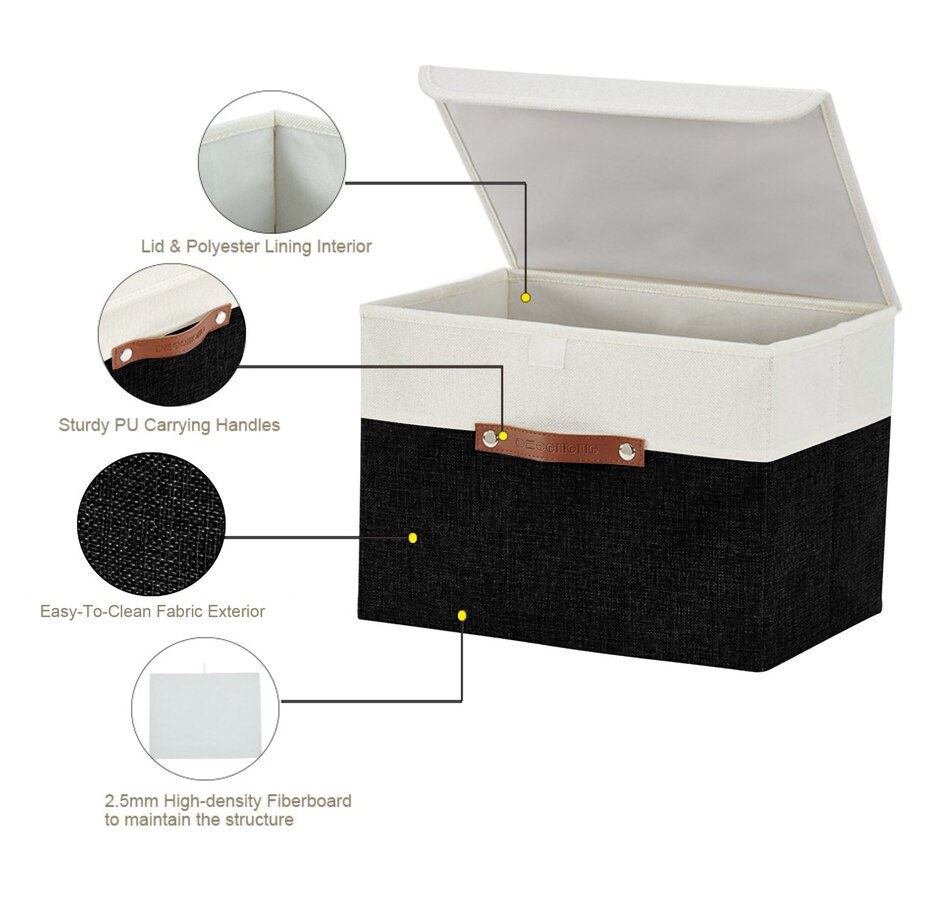 Image 899199_ALTMORE5.jpg, Product 899-199 / Price $38.99, Fabric Storage Bins Stackable Storage Box with Lid | Lidded Storage Bin from DECOMOMO® on TSC.ca's department