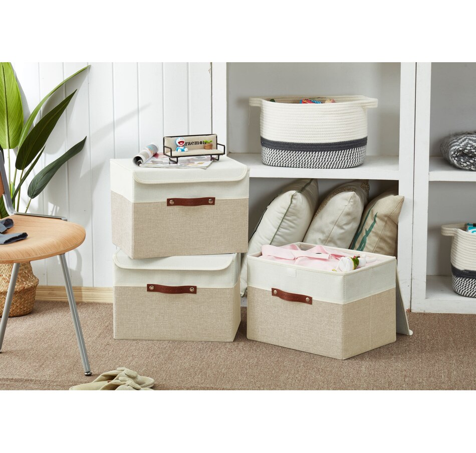 Image 899199_ALTMORE9.jpg, Product 899-199 / Price $38.99, Fabric Storage Bins Stackable Storage Box with Lid | Lidded Storage Bin from DECOMOMO® on TSC.ca's department