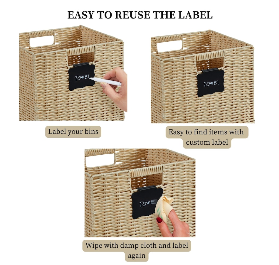 Image 899202_ALTMORE11.jpg, Product 899-202 / Price $69.99, Wicker Baskets Storage Organization - Cube Storage Baskets from DECOMOMO® on TSC.ca's department