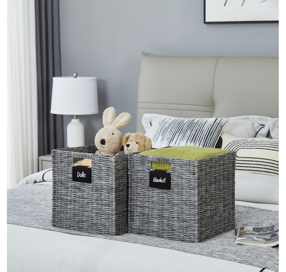 Image 899202_ALTMORE21.jpg, Product 899-202 / Price $69.99, Wicker Baskets Storage Organization - Cube Storage Baskets from DECOMOMO® on TSC.ca's department