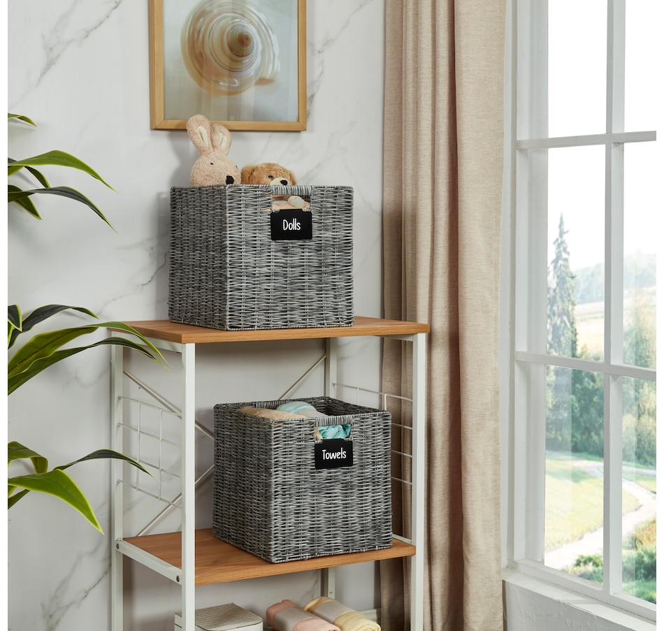 Image 899202_ALTMORE23.jpg, Product 899-202 / Price $69.99, Wicker Baskets Storage Organization - Cube Storage Baskets from DECOMOMO® on TSC.ca's department