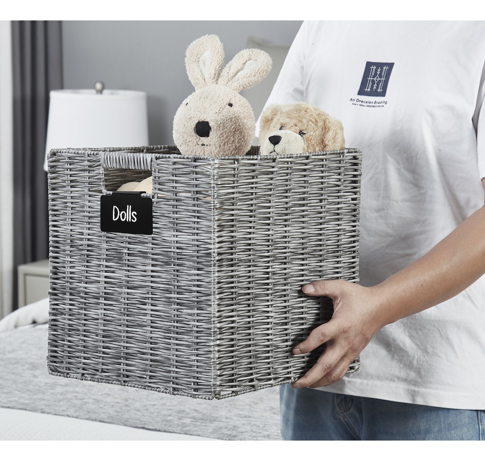 Image 899202_ALTMORE24.jpg, Product 899-202 / Price $69.99, Wicker Baskets Storage Organization - Cube Storage Baskets from DECOMOMO® on TSC.ca's department