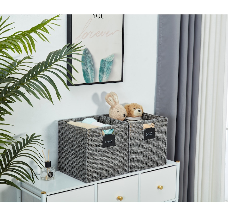 Image 899202_ALTMORE4.jpg, Product 899-202 / Price $69.99, Wicker Baskets Storage Organization - Cube Storage Baskets from DECOMOMO® on TSC.ca's department