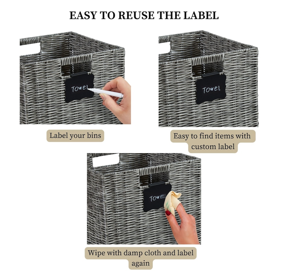 Image 899202_ALTMORE5.jpg, Product 899-202 / Price $69.99, Wicker Baskets Storage Organization - Cube Storage Baskets from DECOMOMO® on TSC.ca's department