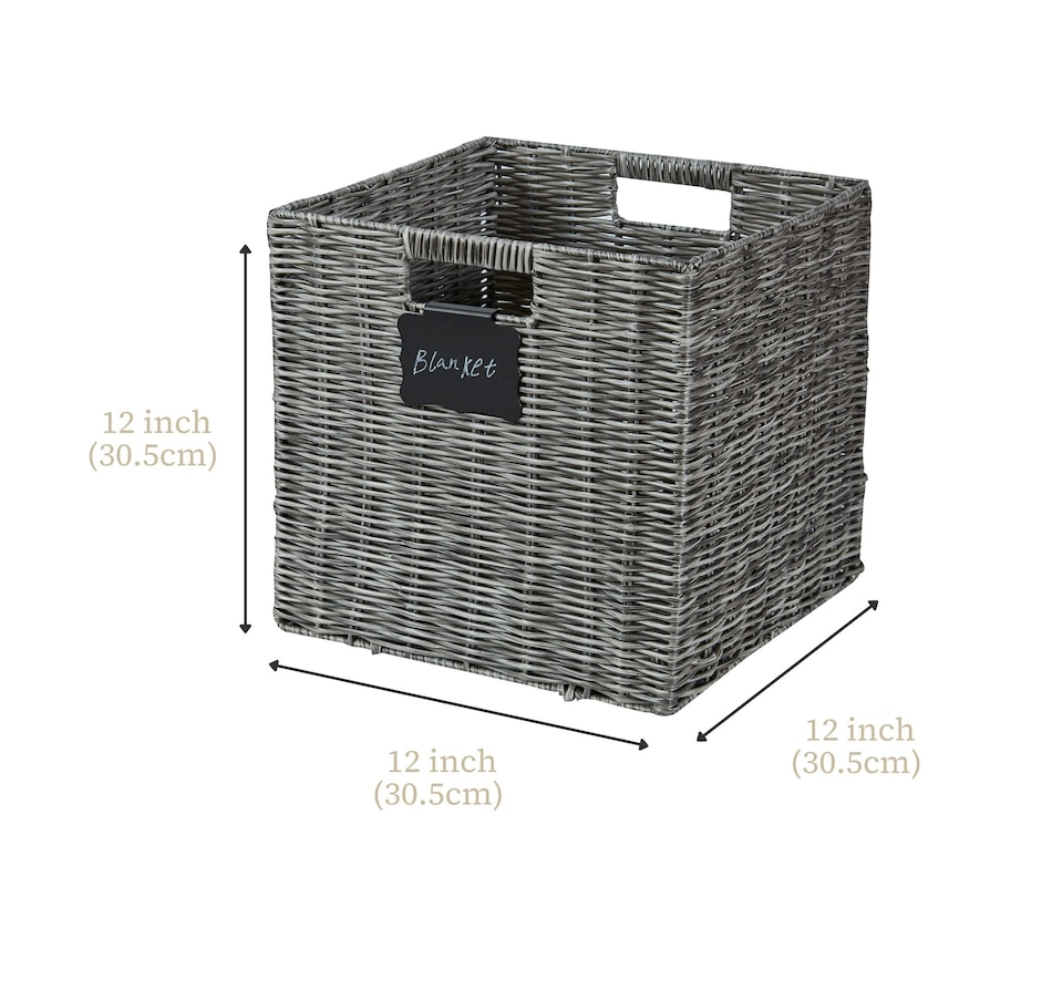 Image 899202_ALTMORE7.jpg, Product 899-202 / Price $69.99, Wicker Baskets Storage Organization - Cube Storage Baskets from DECOMOMO® on TSC.ca's department