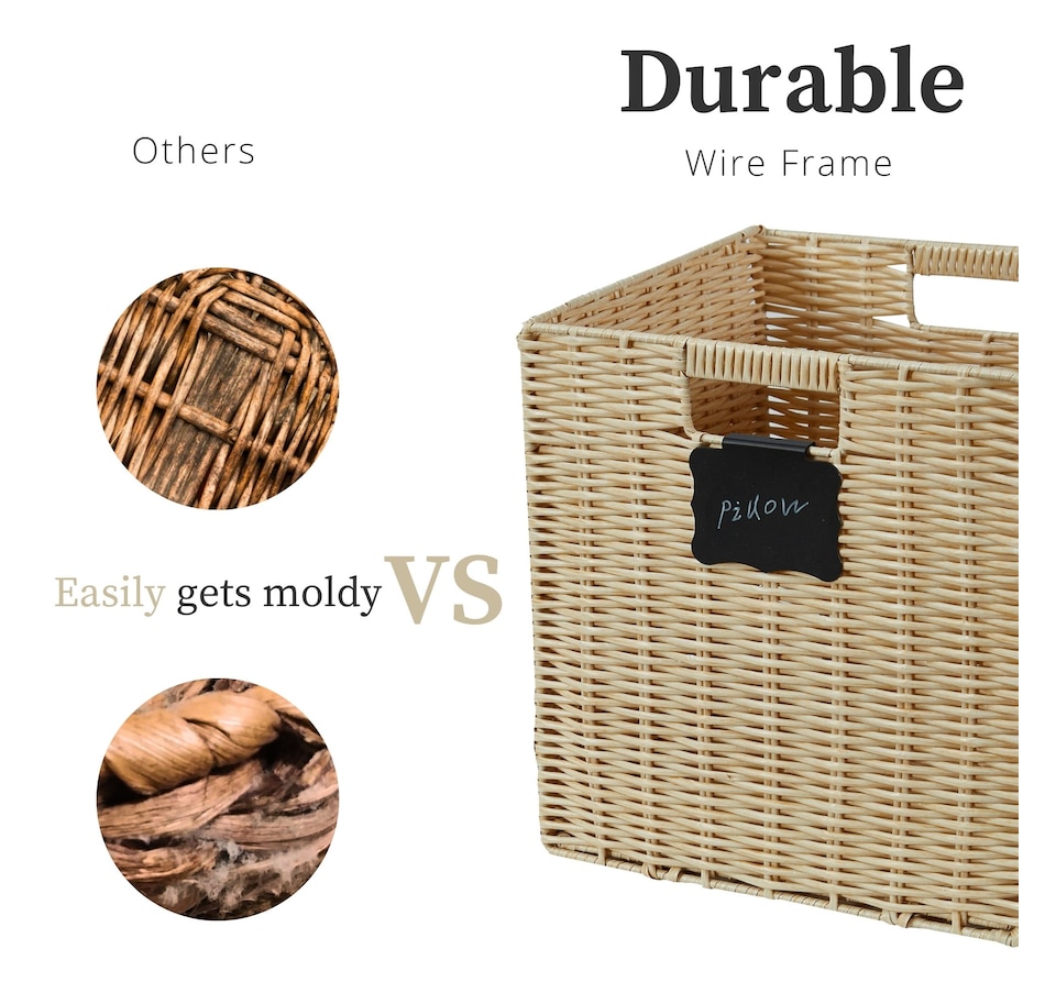 Image 899202_ALTMORE9.jpg, Product 899-202 / Price $69.99, Wicker Baskets Storage Organization - Cube Storage Baskets from DECOMOMO® on TSC.ca's department