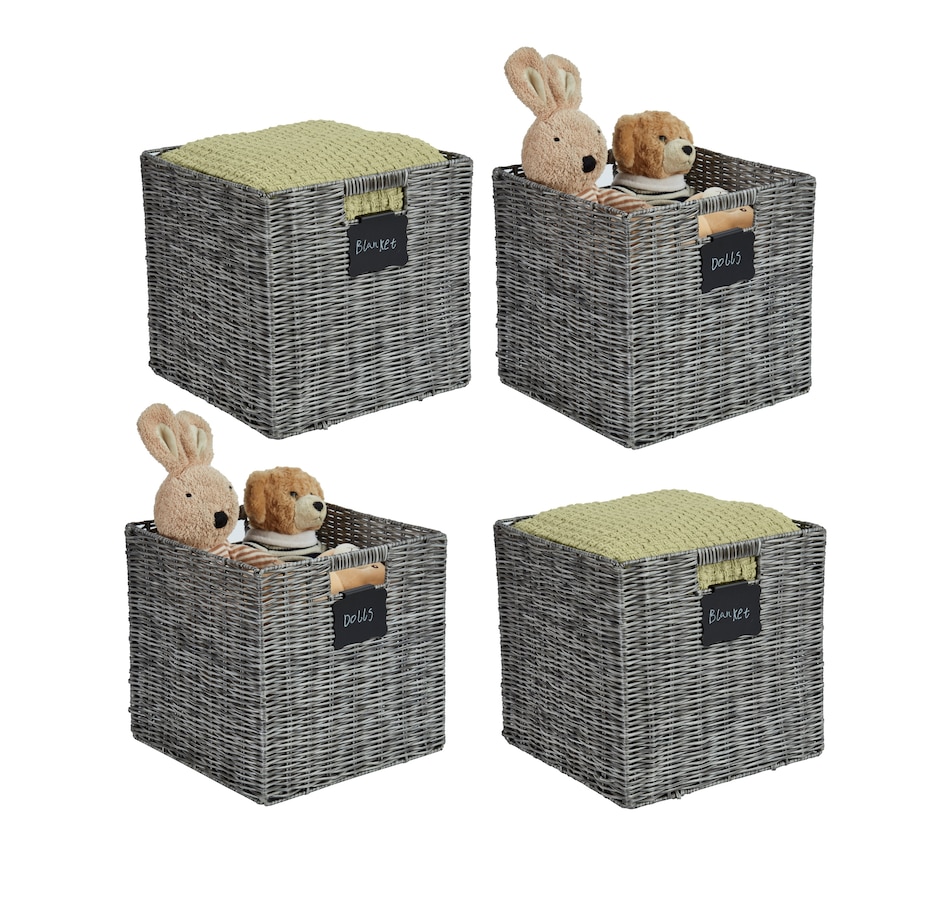 Image 899202_ST01.jpg, Product 899-202 / Price $69.99, Wicker Baskets Storage Organization - Cube Storage Baskets from DECOMOMO® on TSC.ca's department