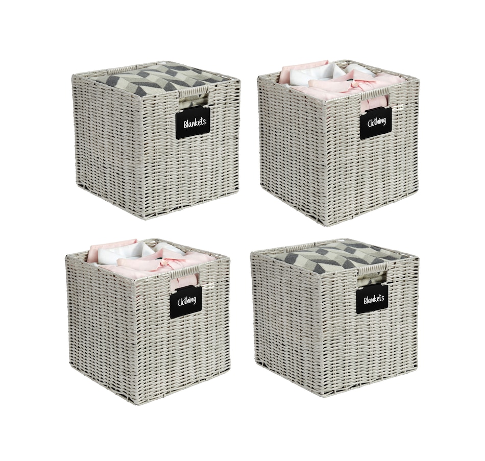 Image 899202_ST03.png, Product 899-202 / Price $69.99, Wicker Baskets Storage Organization - Cube Storage Baskets from DECOMOMO® on TSC.ca's department