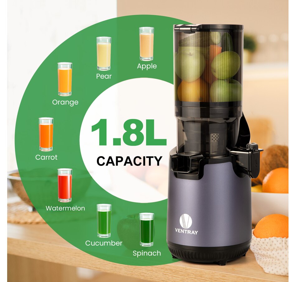 Kitchen Small Appliances Ventray Slow Press Masticating Juicer with