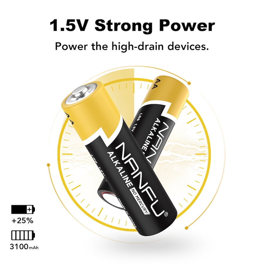 Image 899233_ALTMORE1.jpg, Product 899-233 / Price $13.99, NANFU 1.5V AA Alkaline batteries, 48 Counts from Nanfu on TSC.ca's Electronics department