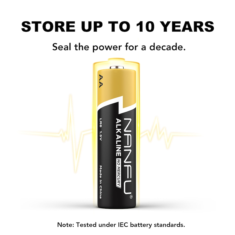 Image 899233_ALTMORE4.jpg, Product 899-233 / Price $13.99, NANFU 1.5V AA Alkaline batteries, 48 Counts from Nanfu on TSC.ca's Electronics department