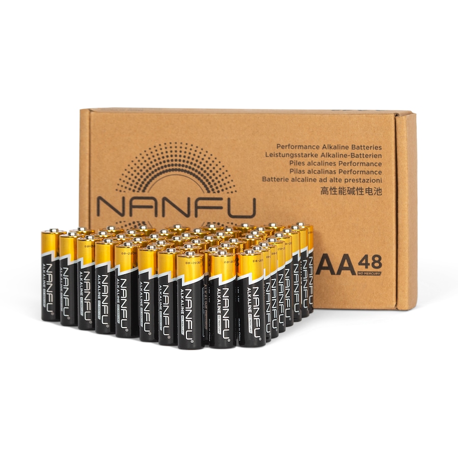 Image 899233_ST01.jpg, Product 899-233 / Price $13.99, NANFU 1.5V AA Alkaline batteries, 48 Counts from Nanfu on TSC.ca's Electronics department