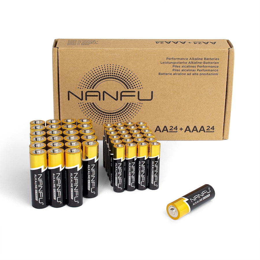 Image 899233_ST03.jpg, Product 899-233 / Price $13.99, NANFU 1.5V AA Alkaline batteries, 48 Counts from Nanfu on TSC.ca's Electronics department
