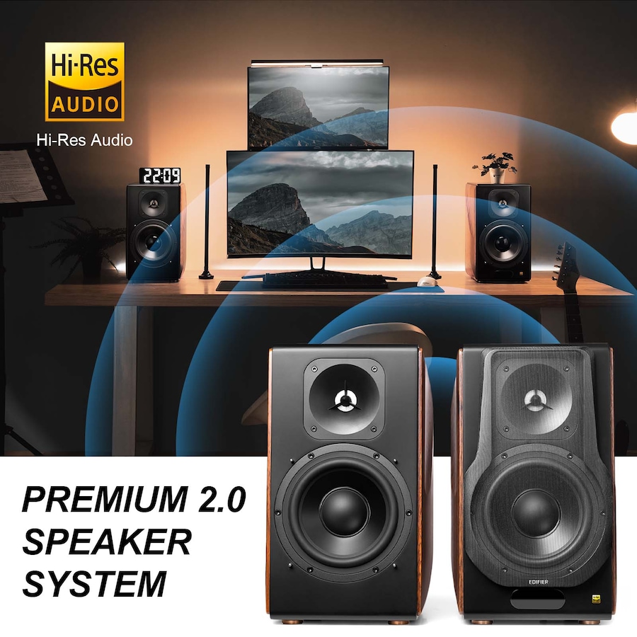 Image 899235_ALTMORE1.jpg, Product 899-235 / Price $1,299.99, Edifier S3000MKII Powered Wireless Bookshelf Speakers from Edifier on TSC.ca's Electronics department