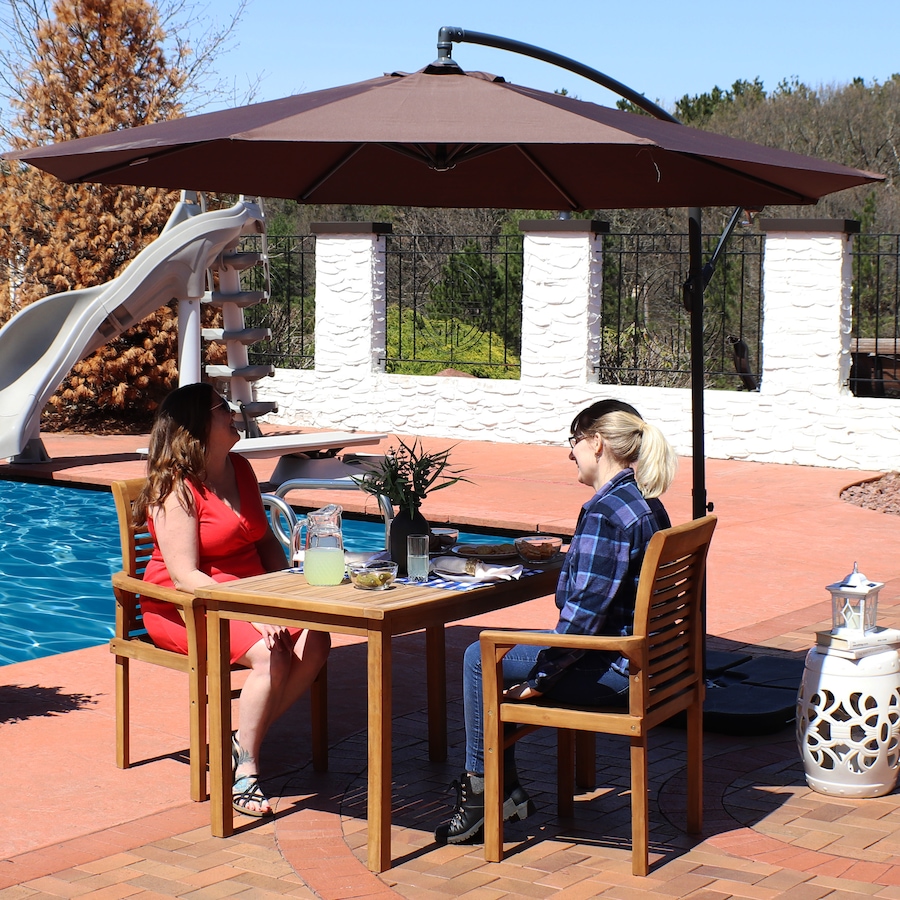 Image 899348_ALTMORE27.jpg, Product 899-348 / Price $233.55, 10' Offset Patio Umbrella with Cantilever from Sunnydaze Décor on TSC.ca's Home & Garden department