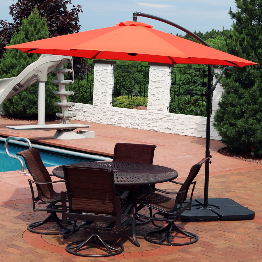 Image 899348_ALTMORE32.jpg, Product 899-348 / Price $233.55, 10' Offset Patio Umbrella with Cantilever from Sunnydaze Décor on TSC.ca's Home & Garden department