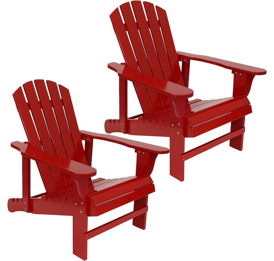 Outdoor Adirondack Chair with Adjustable Backrest