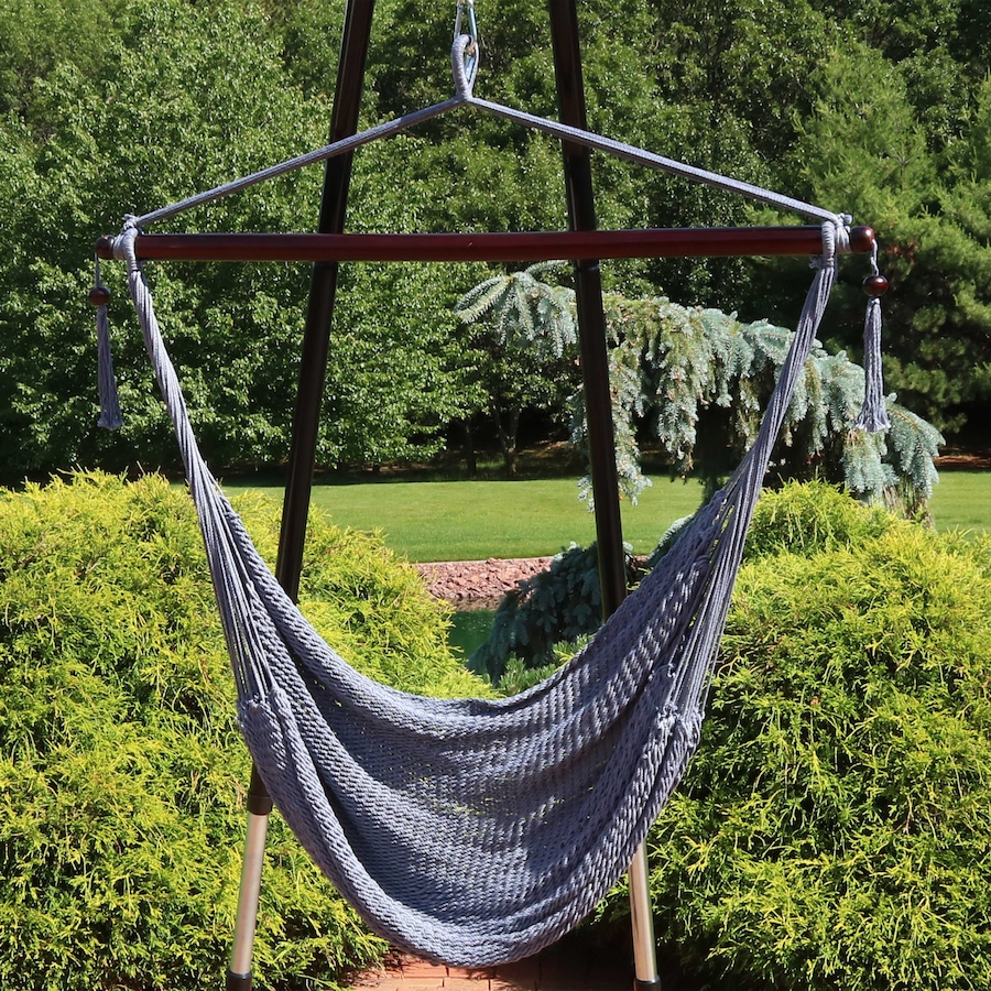 Image 899375_ALTMORE1.jpg, Product 899-375 / Price $131.45, Caribbean Style XL Hanging Rope Hammock Chair from Sunnydaze Décor on TSC.ca's Home & Garden department