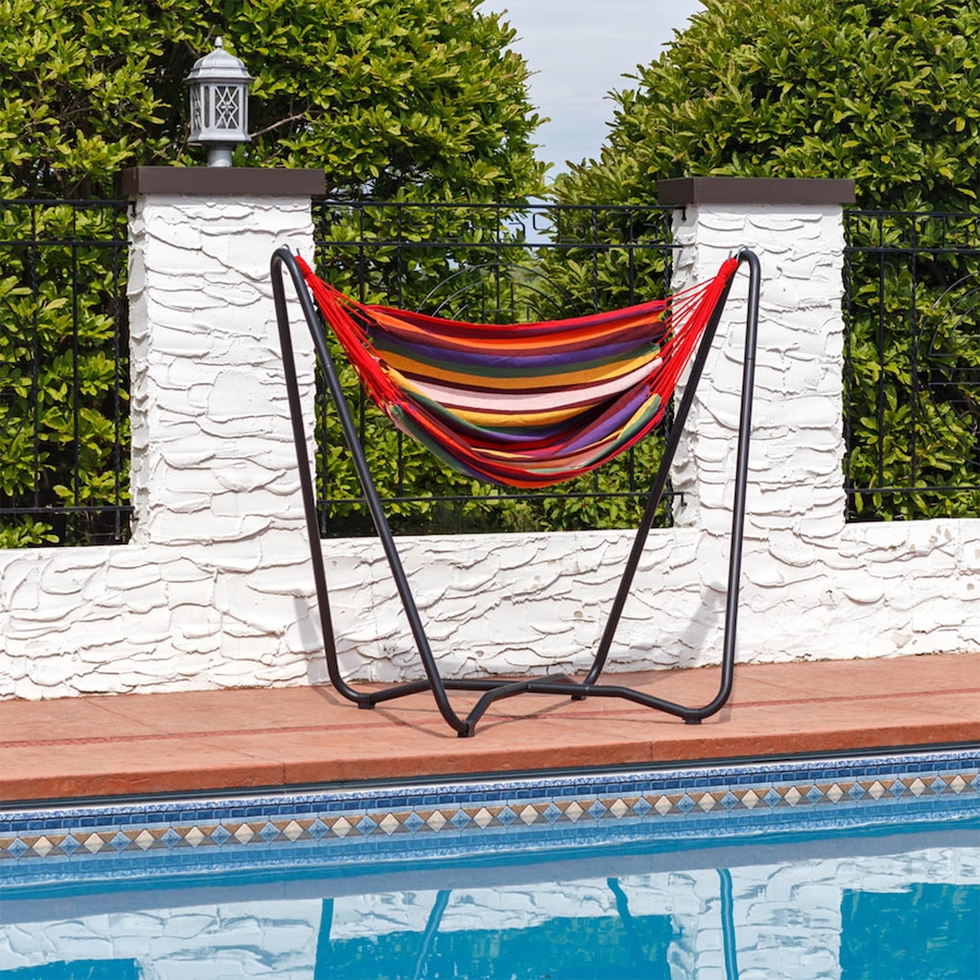Image 899388_ALTMORE18.jpg, Product 899-388 / Price $203.05, Hanging Rope Hammock Chair with Space-Saving Stand from Sunnydaze Décor on TSC.ca's Home & Garden department