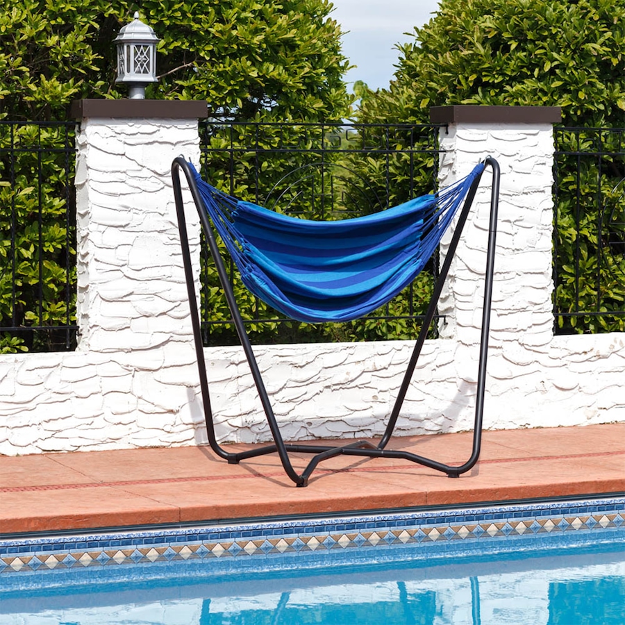 Image 899388_ALTMORE22.jpg, Product 899-388 / Price $203.05, Hanging Rope Hammock Chair with Space-Saving Stand from Sunnydaze Décor on TSC.ca's Home & Garden department