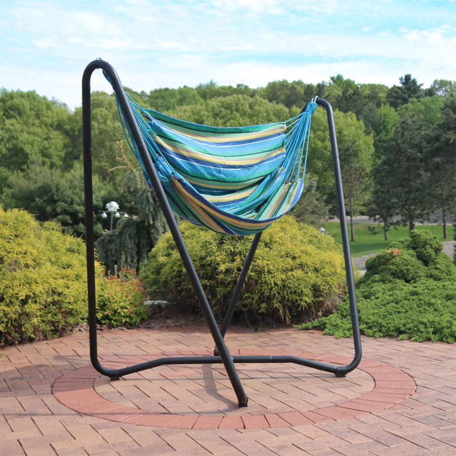 Image 899388_ALTMORE24.jpg, Product 899-388 / Price $203.05, Hanging Rope Hammock Chair with Space-Saving Stand from Sunnydaze Décor on TSC.ca's Home & Garden department