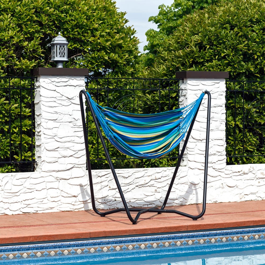 Image 899388_ALTMORE27.jpg, Product 899-388 / Price $203.05, Hanging Rope Hammock Chair with Space-Saving Stand from Sunnydaze Décor on TSC.ca's Home & Garden department