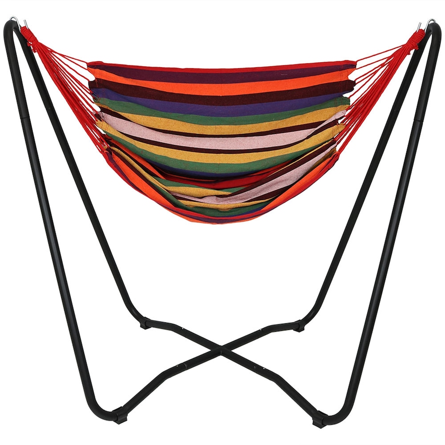 Image 899388_ST01.jpg, Product 899-388 / Price $203.05, Hanging Rope Hammock Chair with Space-Saving Stand from Sunnydaze Décor on TSC.ca's Home & Garden department