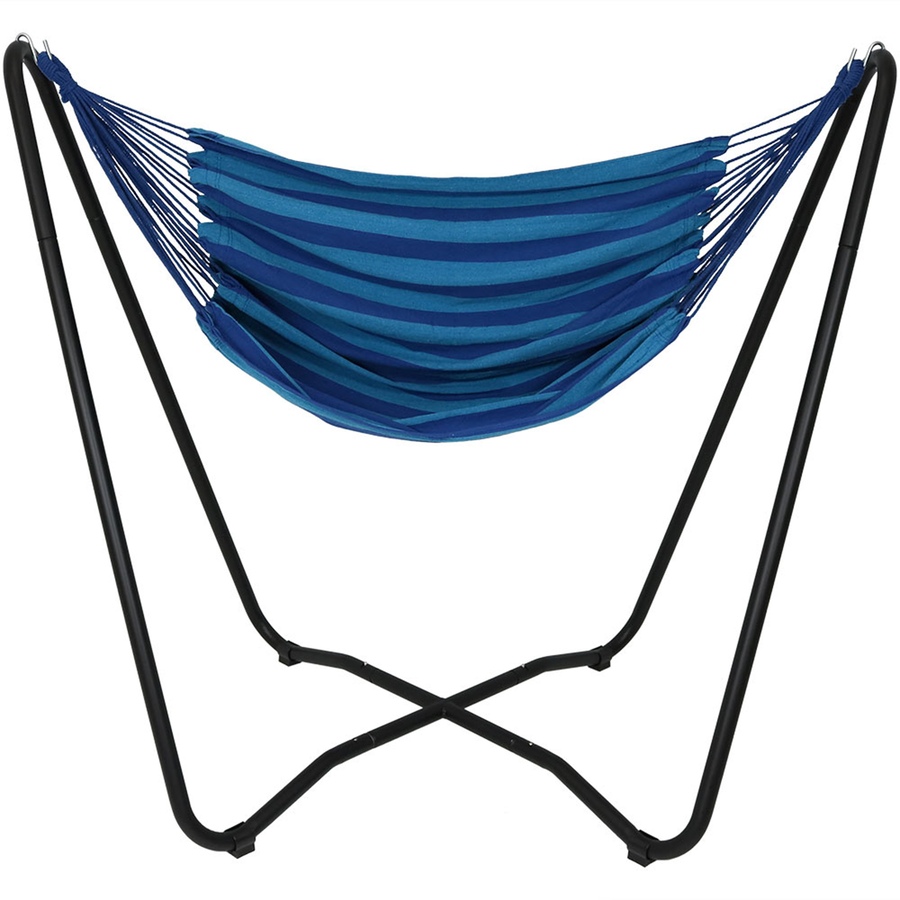 Image 899388_ST02.jpg, Product 899-388 / Price $203.05, Hanging Rope Hammock Chair with Space-Saving Stand from Sunnydaze Décor on TSC.ca's Home & Garden department