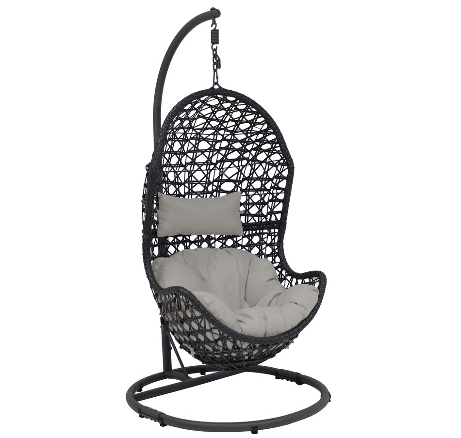 Cordelia Egg Chair with Cushion and Steel Stand