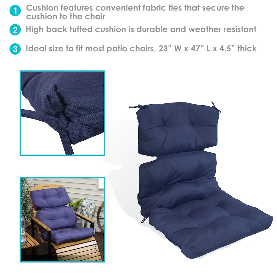 Image 899432_ALTMORE2.jpg, Product 899-432 / Price $88.85, Tufted High-Back Patio Dining Chair Cushion from Sunnydaze Décor on TSC.ca's Home & Garden department