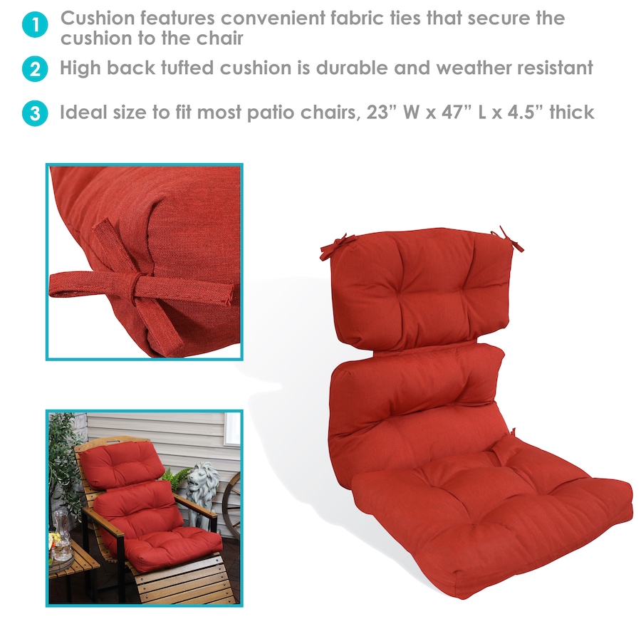 Image 899432_ALTMORE20.jpg, Product 899-432 / Price $88.85, Tufted High-Back Patio Dining Chair Cushion from Sunnydaze Décor on TSC.ca's Home & Garden department