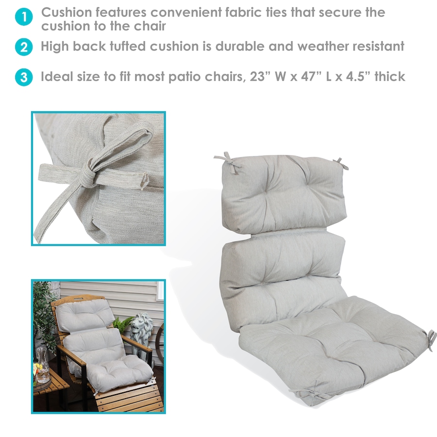 Image 899432_ALTMORE25.jpg, Product 899-432 / Price $88.85, Tufted High-Back Patio Dining Chair Cushion from Sunnydaze Décor on TSC.ca's Home & Garden department